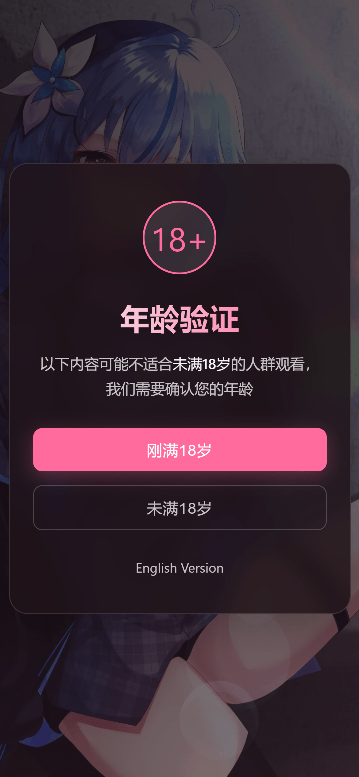 年龄验证恶搞页源码-不二云端